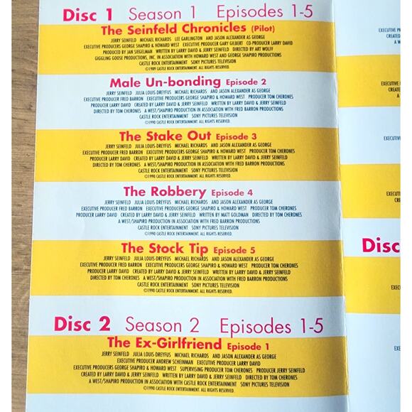 Seinfeld Seasons 1 & 2 DVD Set Volume 1-4 Complete Collection 1989-1991 - Picture 9 of 16